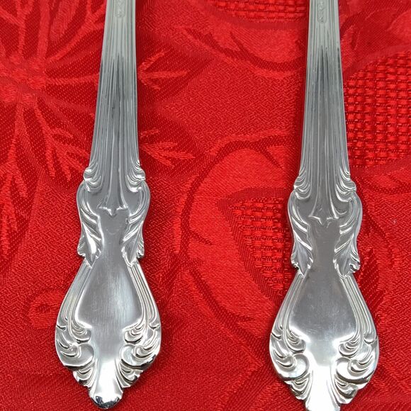 2X Heritage Mint LTD Reed And Barton Duchess of Marlborough Salad Serving Set - Picture 6 of 8